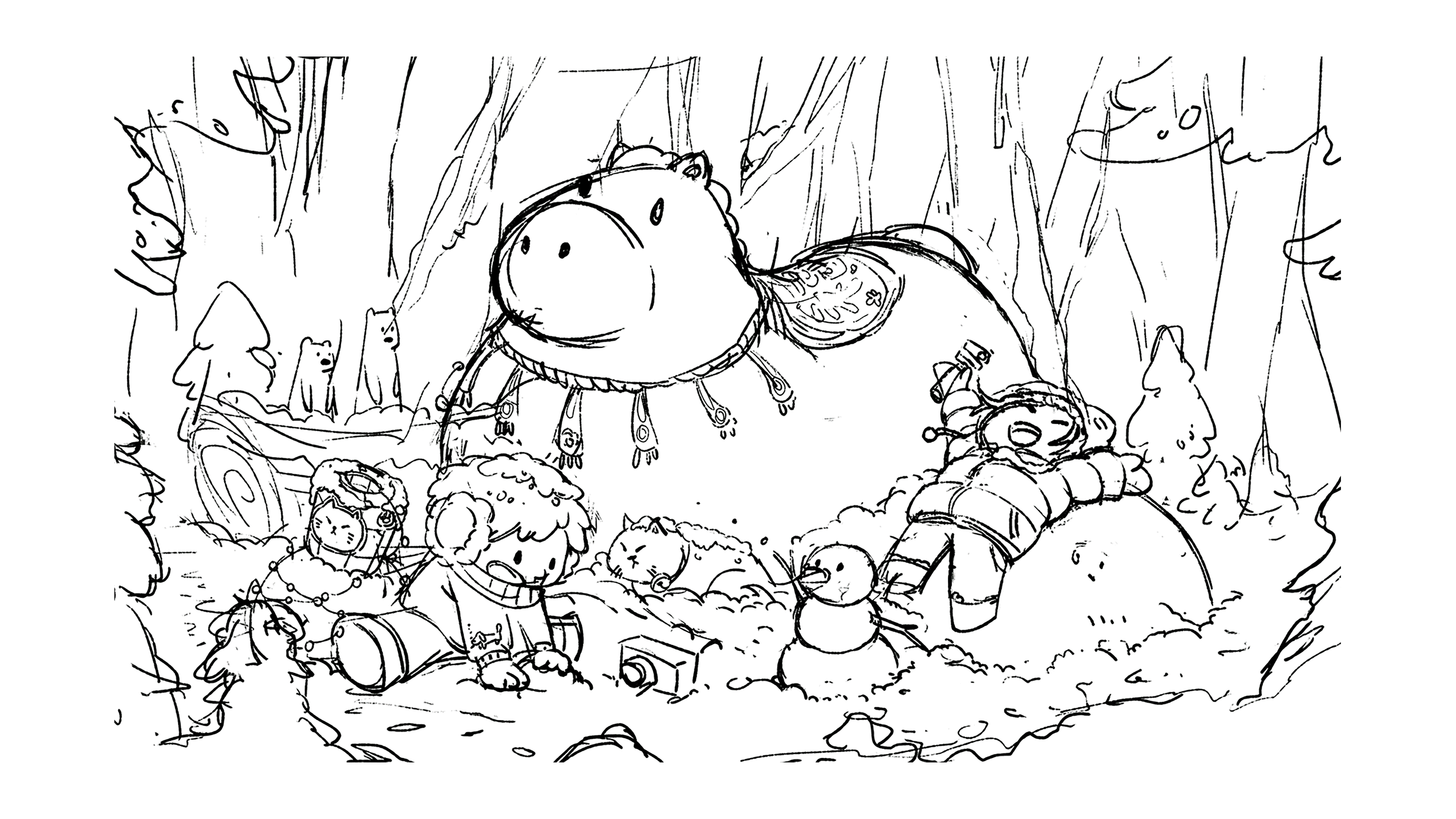 新年快乐｜2026（图ZNDAyNzM5NTky） - 艺术插画 - 站酷设计师三分鱼OTOF原创素材 - 站酷ZCOOL