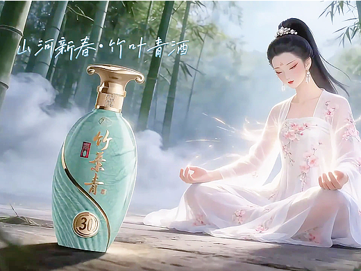 半壺清酒，竹影生風（個人主頁-ZNzMxNjc1OTY=） - AI作品 - 站酷設計師米斯夏Summer原創(chuàng)素材 - 站酷ZCOOL