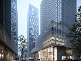 AI創(chuàng)意設計156-灰調(diào)城市（高層辦公、酒店）