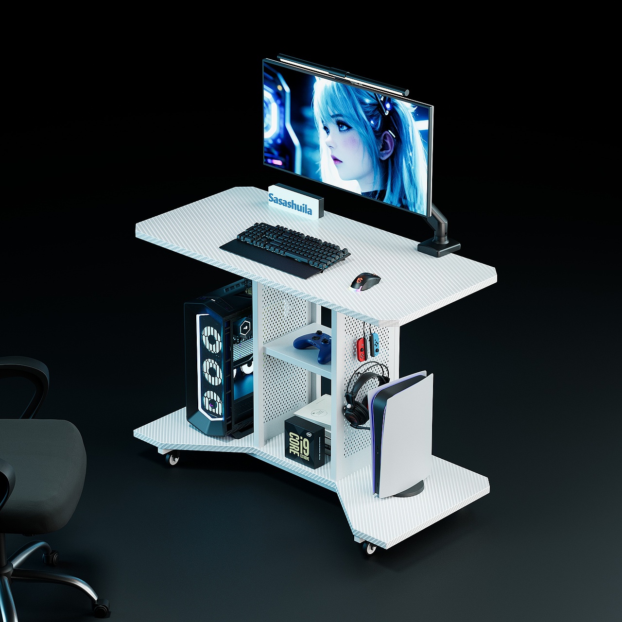 电竞移动小桌3D渲染（图ZNDAyNzU0ODc2） - 产品 - 站酷设计师遇他设计原创素材 - 站酷ZCOOL