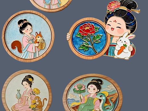 2026|十二月令花神与生肖守护神系列2月份作品集