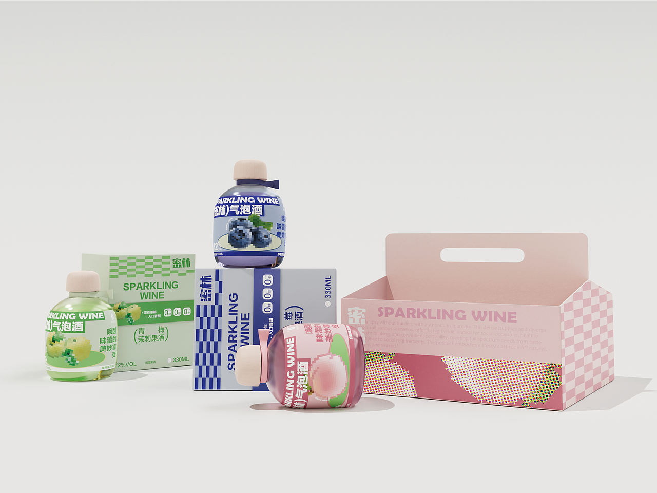 密林微醺果味气泡酒 | 包装设计（图ZNDAyNzYwMzky） - 产品 - 站酷设计师噜噜咩原创素材 - 站酷ZCOOL