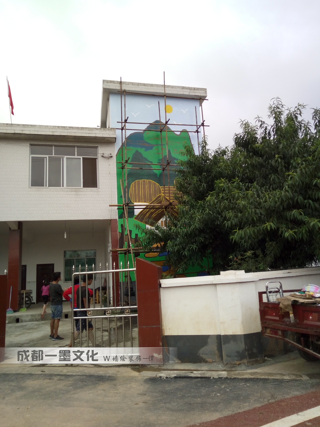 乡村振兴，新农村壁画，乡村壁画（图ZNDAyNzYxMjMy） - 绘画 - 站酷设计师成都墙绘壁画原创素材 - 站酷ZCOOL