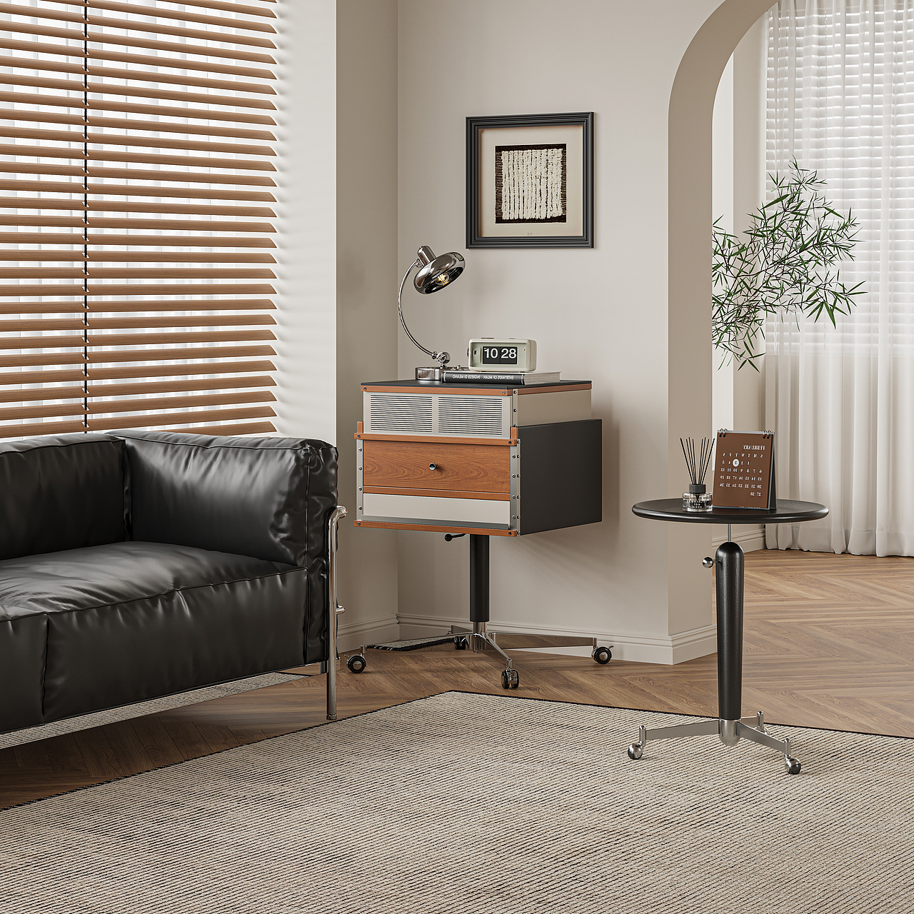 可移动唱片机置物柜（图ZNDAyNzYxMzk2） - 生活用品 - 站酷设计师谷及家居原创素材 - 站酷ZCOOL