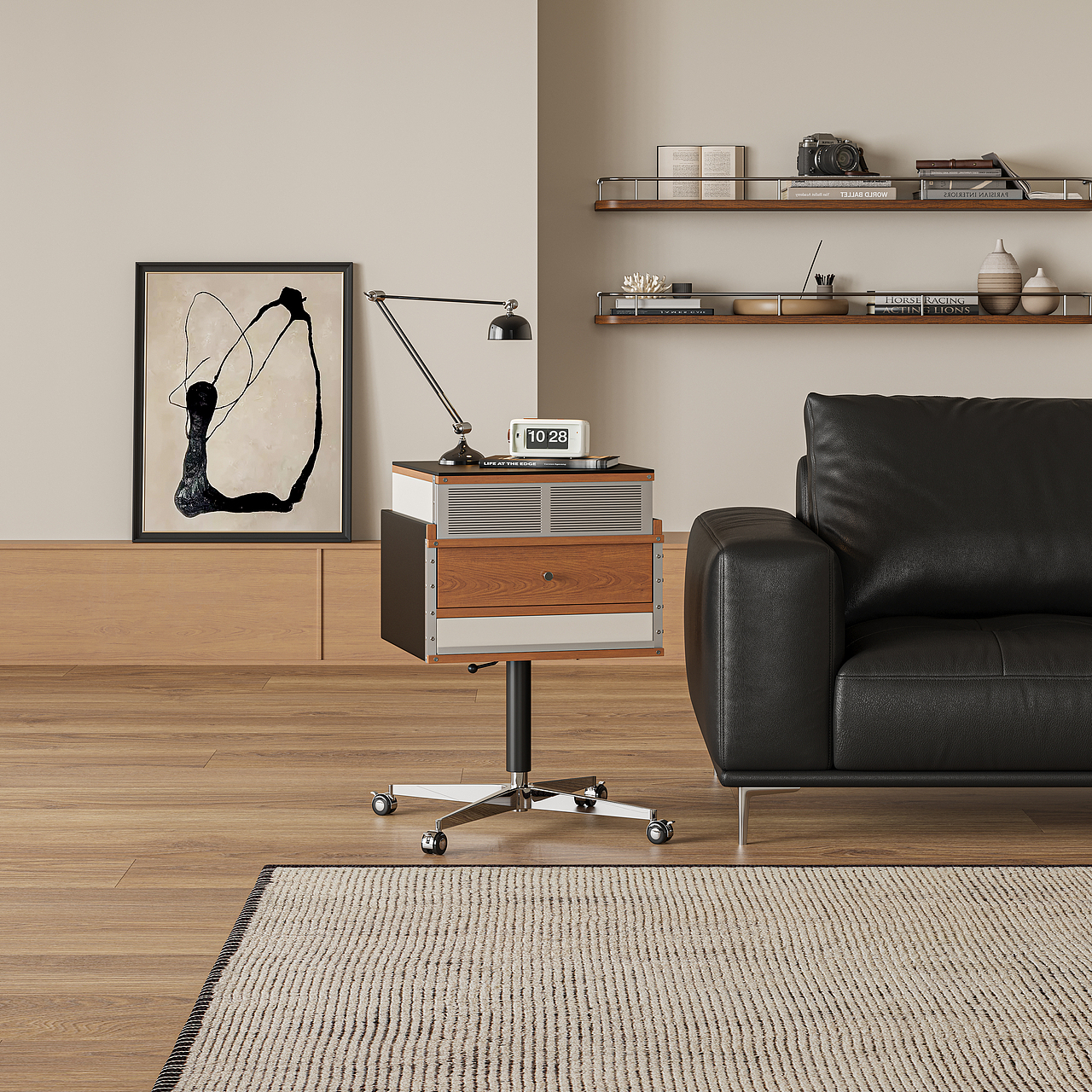 可移动唱片机置物柜（图ZNDAyNzYxMzg0） - 生活用品 - 站酷设计师谷及家居原创素材 - 站酷ZCOOL