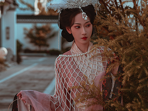 一组汉服肖像片