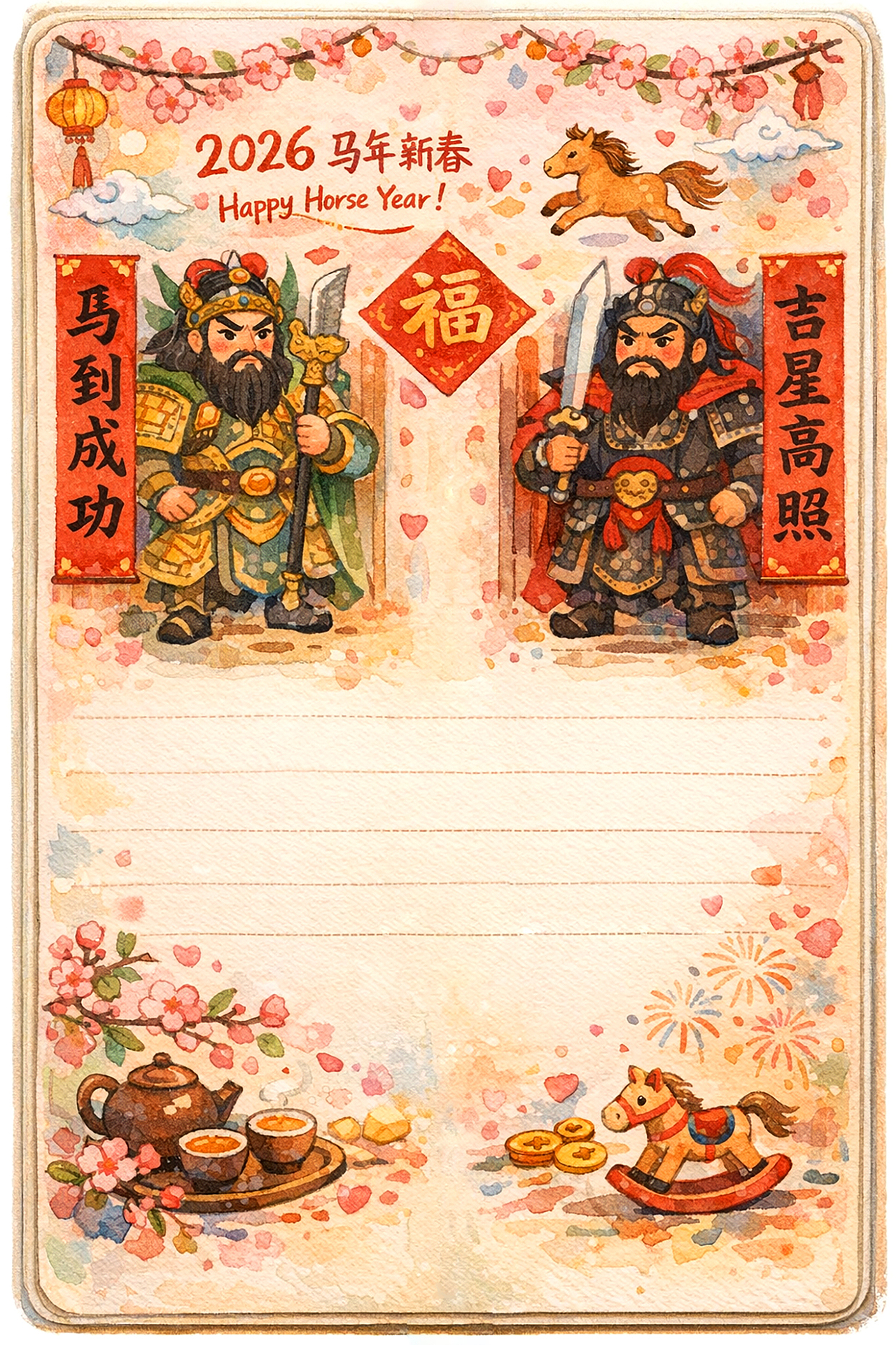 2026马年贺卡（图ZNDAyNzY1Mjg4） - 创作习作 - 站酷设计师世颜Tassel原创素材 - 站酷ZCOOL