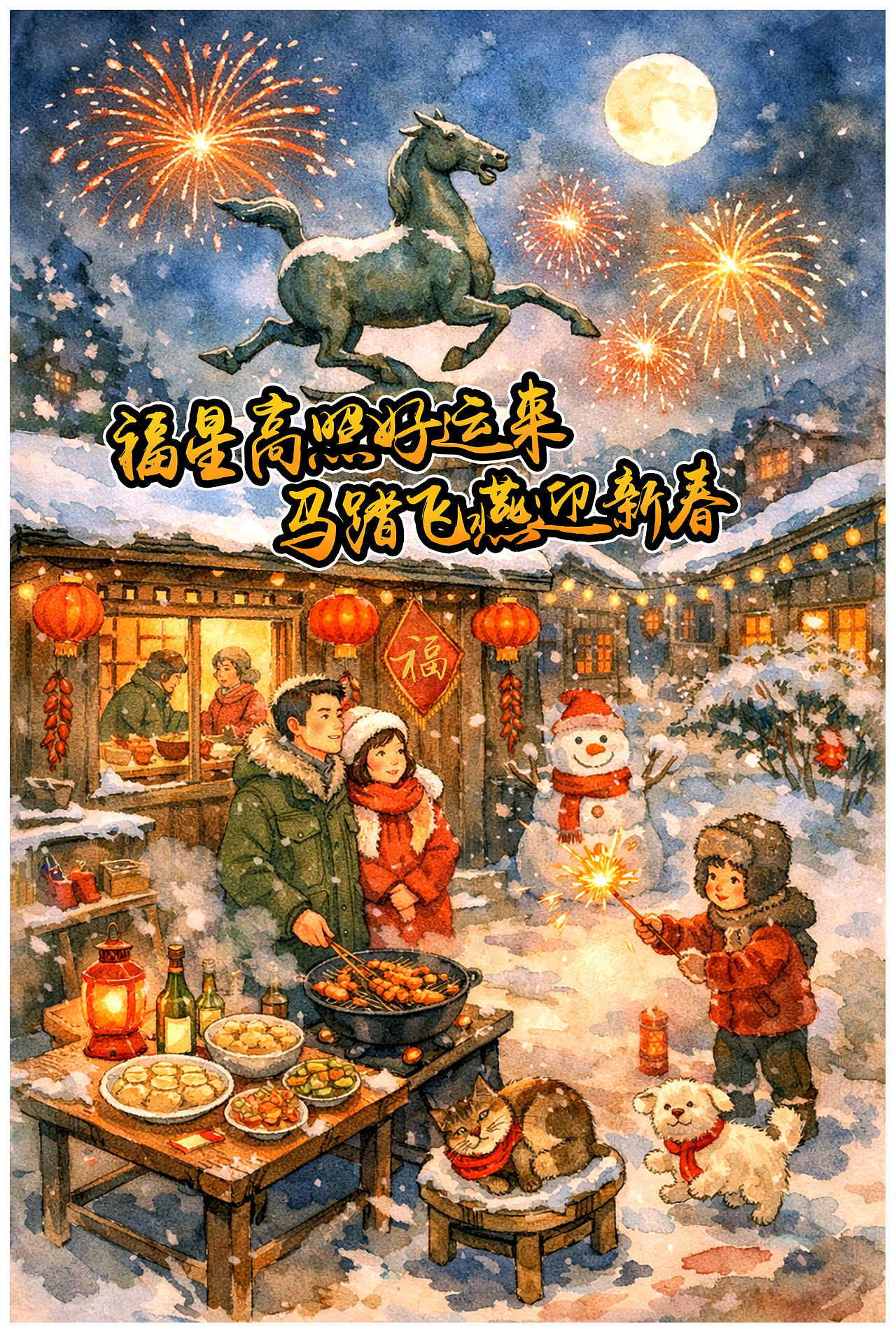 2026马年贺卡（图ZNDAyNzY1Mjk2） - 创作习作 - 站酷设计师世颜Tassel原创素材 - 站酷ZCOOL