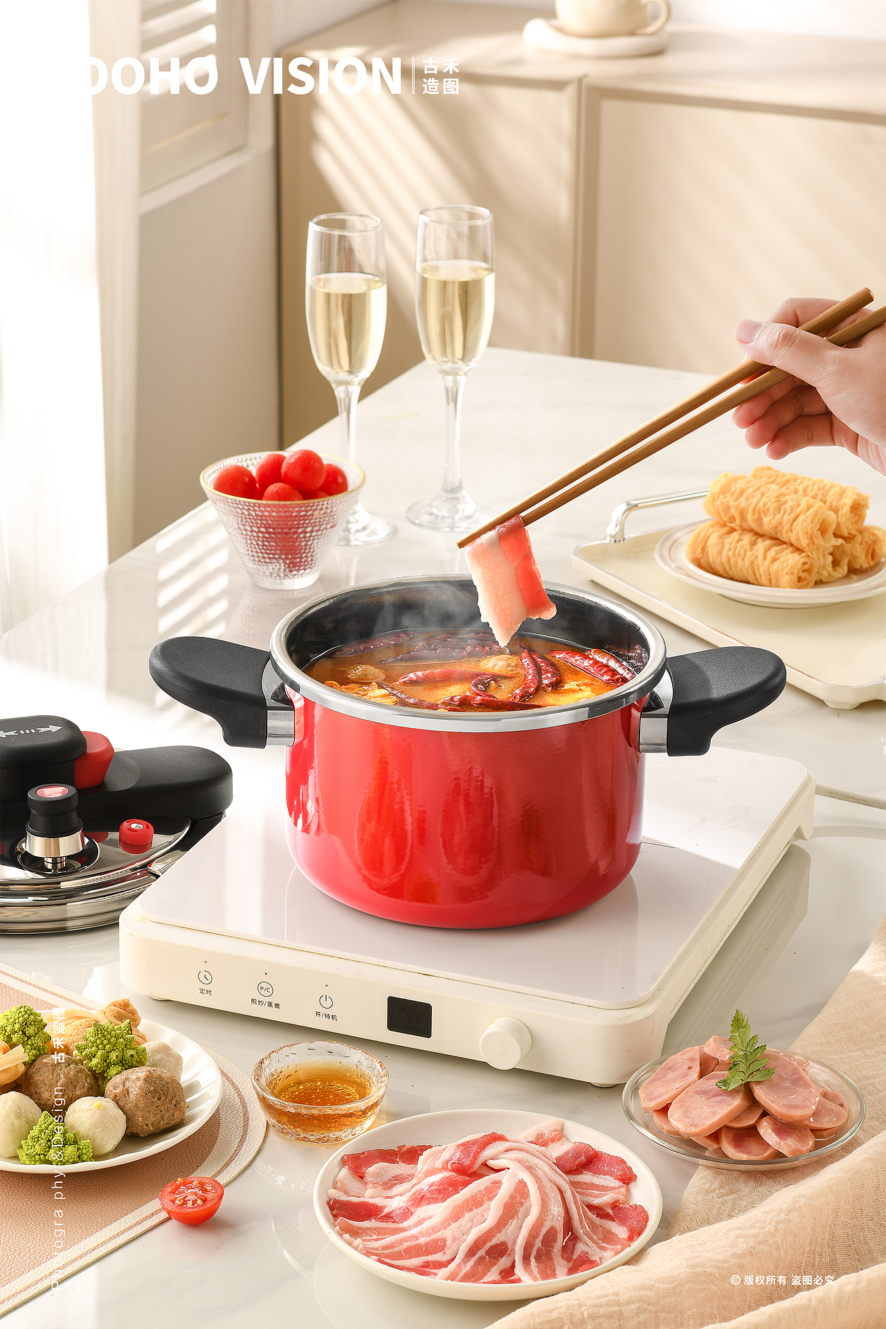 小墩墩压力锅高压锅丨古禾造图 GOOHO VISION（图ZNDAyNzcyMzQ4） - 产品摄影 - 站酷设计师古禾造图原创素材 - 站酷ZCOOL