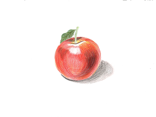 Red Apple (colored pencil)