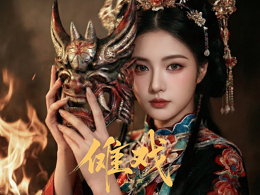 Seedance 2.0官方合作，见傩者，百灾消，傩戏双面红妆