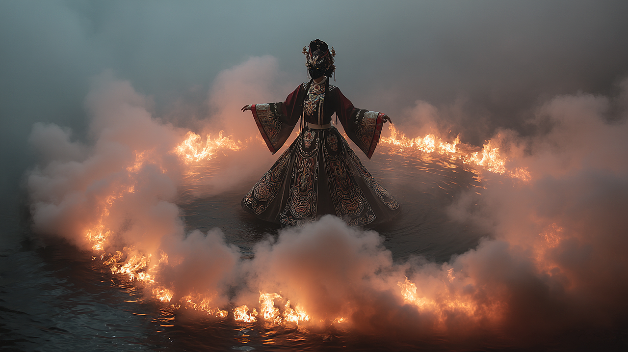 Seedance 2.0官方合作，见傩者，百灾消，傩戏双面红妆（图ZNDAyNzc5MTQ4） - 宣传片 - 站酷设计师ALEX乐顿原创素材 - 站酷ZCOOL