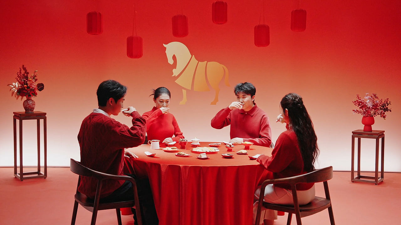 新春氛围视觉｜八马茶业·马年CNY茶叶茶礼盒海报&TVC（图ZNDAyNzgyMTAw） - 宣传片 - 站酷设计师乐在拍Lephoto原创素材 - 站酷ZCOOL