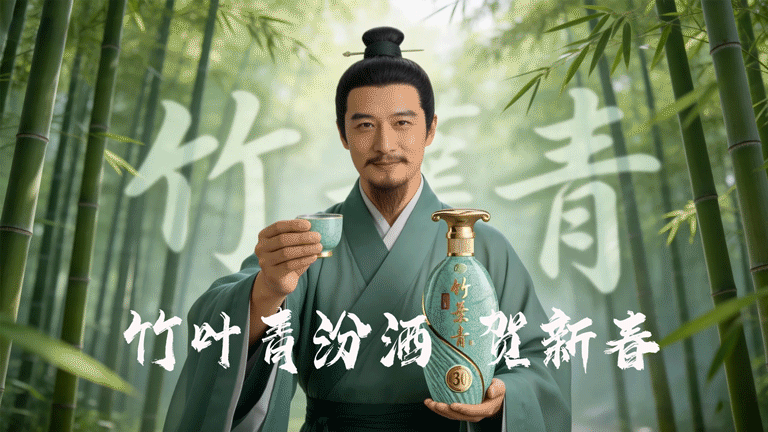竹叶青汾酒 贺新春（图ZNDAyNzg4Mjk2） - AI作品 - 站酷设计师小猪品牌设计原创素材 - 站酷ZCOOL
