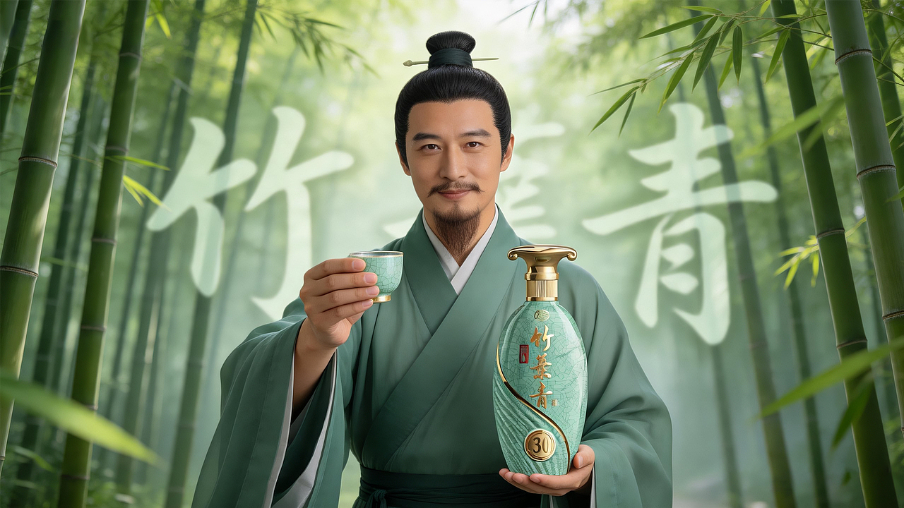 竹叶青汾酒 贺新春（图ZNDAyNzg4MzA4） - AI作品 - 站酷设计师小猪品牌设计原创素材 - 站酷ZCOOL
