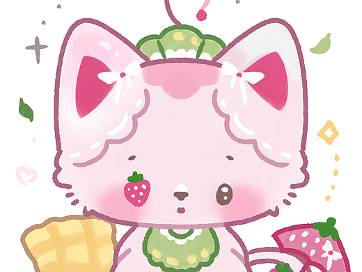 草莓猫宝宝（个人主页-ZNzMxNzUxNDg=） - 创作习作 - 站酷设计师慵懒小喵咪原创素材 - 站酷ZCOOL