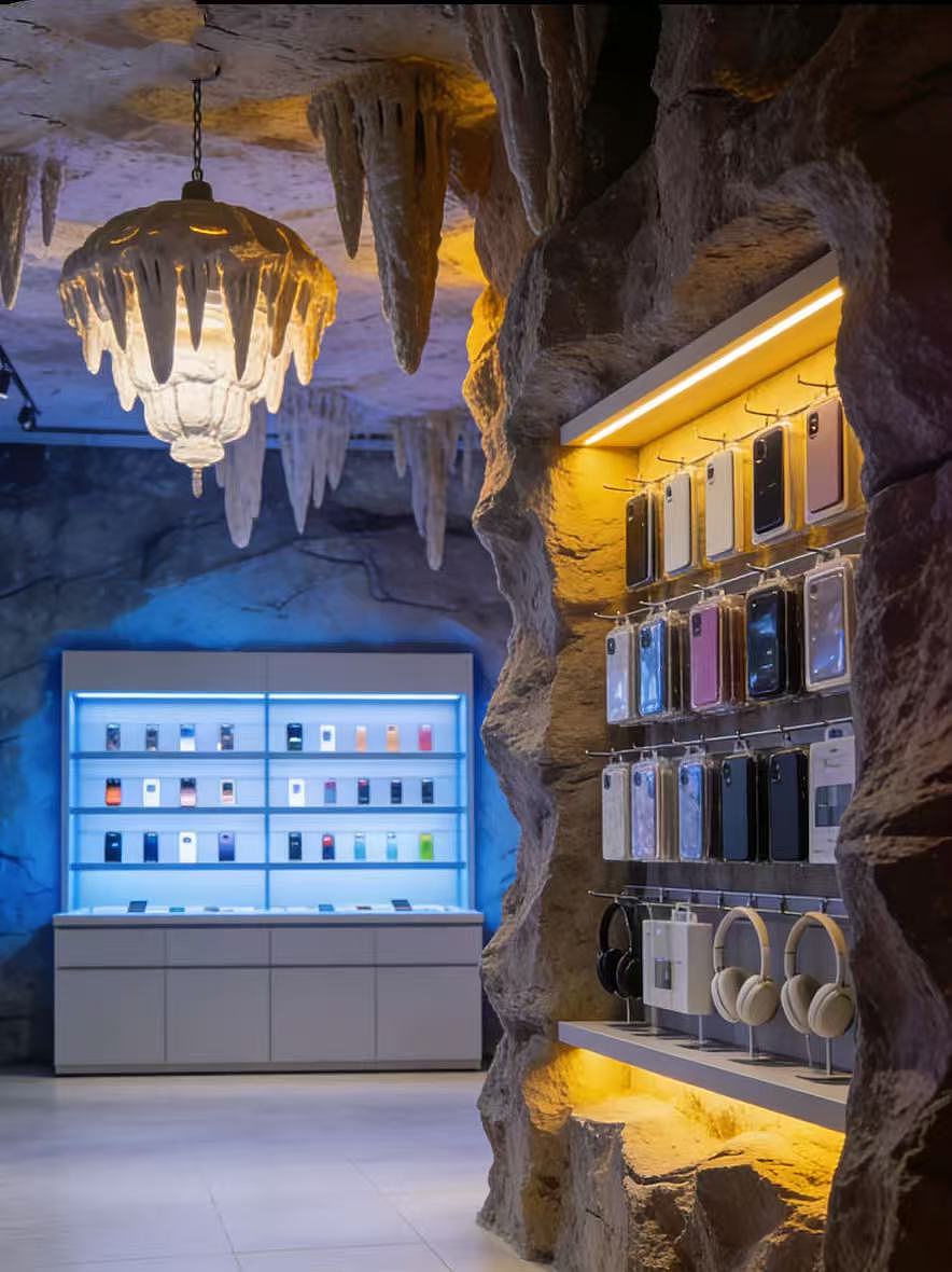 溶洞风内饰的快闪店（图ZNDAyNzkyNzIw） - 雕塑 - 站酷设计师曹氏文旅原创素材 - 站酷ZCOOL