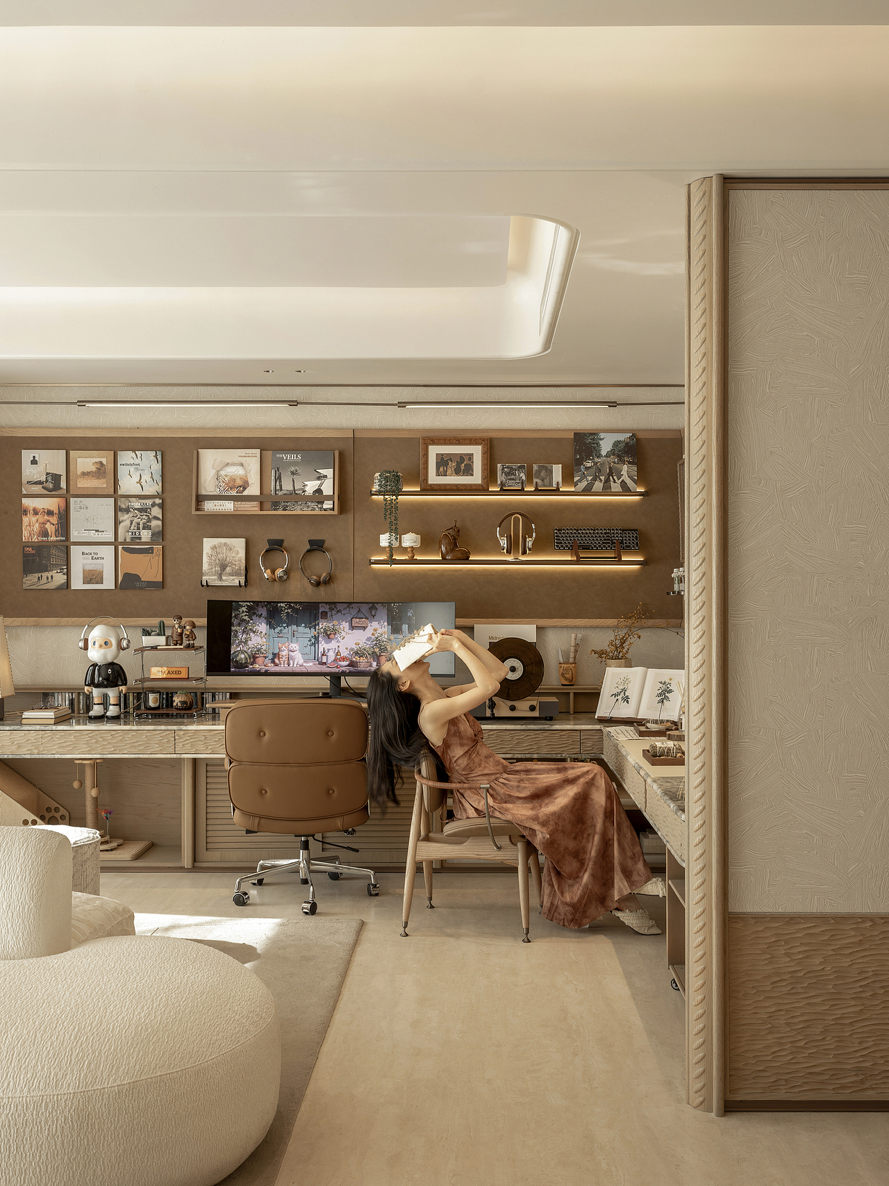 无隅制造 | 暖阳漫卷书香（图ZNDAyNzk3MDI0） - 家装设计 - 站酷设计师TOPIA图派视觉原创素材 - 站酷ZCOOL