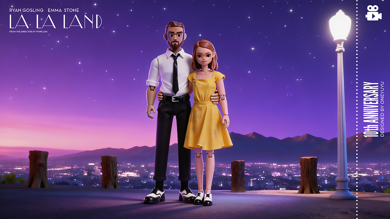 Toy of lalaland 爱乐之城（图ZNDAyODAwNjg4） - AI作品 - 站酷设计师万鱼鱼原创素材 - 站酷ZCOOL