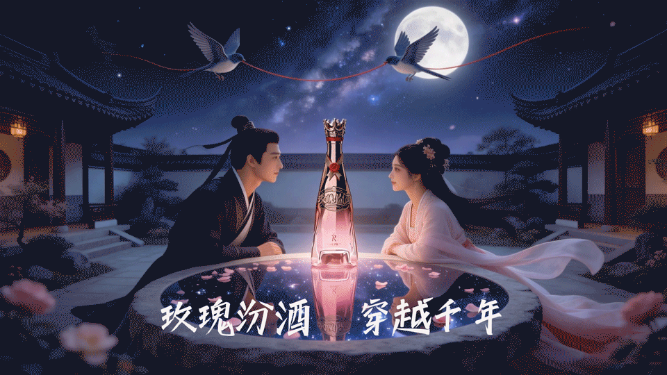 玫瑰汾酒-穿越千年的爱情（图ZNDAyODA1OTQ0） - AI作品 - 站酷设计师小猪品牌设计原创素材 - 站酷ZCOOL