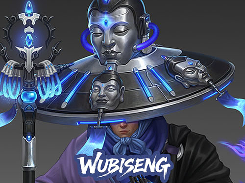 《遣灵》-五臂僧（个人主页-ZNzMxNzc0Mjg=） - 游戏原画 - 站酷设计师年糕鸡NianGJ原创素材 - 站酷ZCOOL