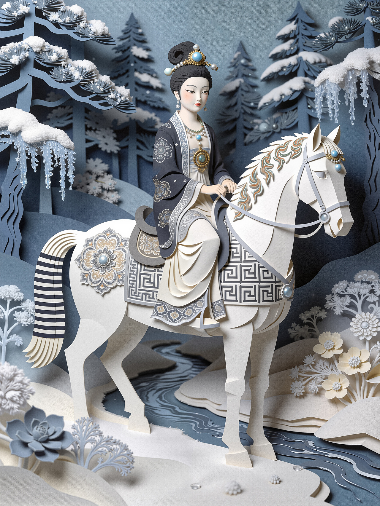 香奈儿也出汉服了？大牌与国风跨时空的对话（图ZNDAyODE1MjU2） - AI作品 - 站酷设计师设计师QY原创素材 - 站酷ZCOOL