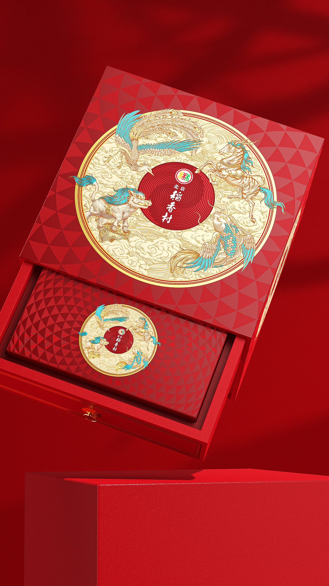 插画包装设计｜北京稻香村·三禾尊礼（图ZNDAyODIxMDU2） - 包装 - 站酷设计师欧阳鹏杰_OY原创素材 - 站酷ZCOOL