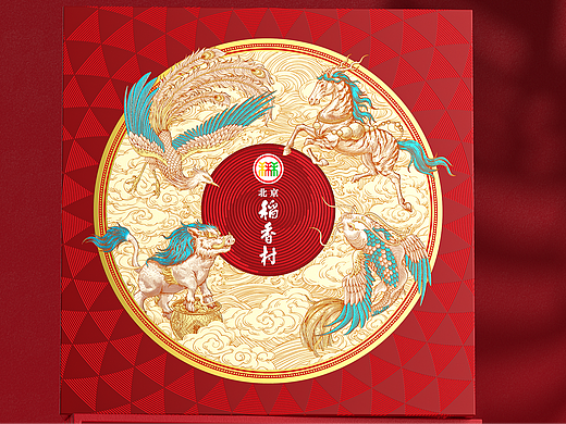 插画包装设计｜北京稻香村·三禾尊礼