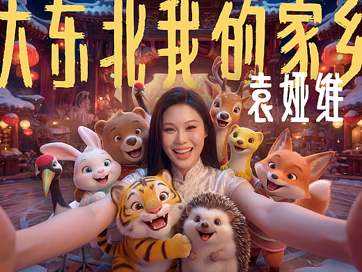 AI 重构东北年！袁娅维《大东北我的家乡》 