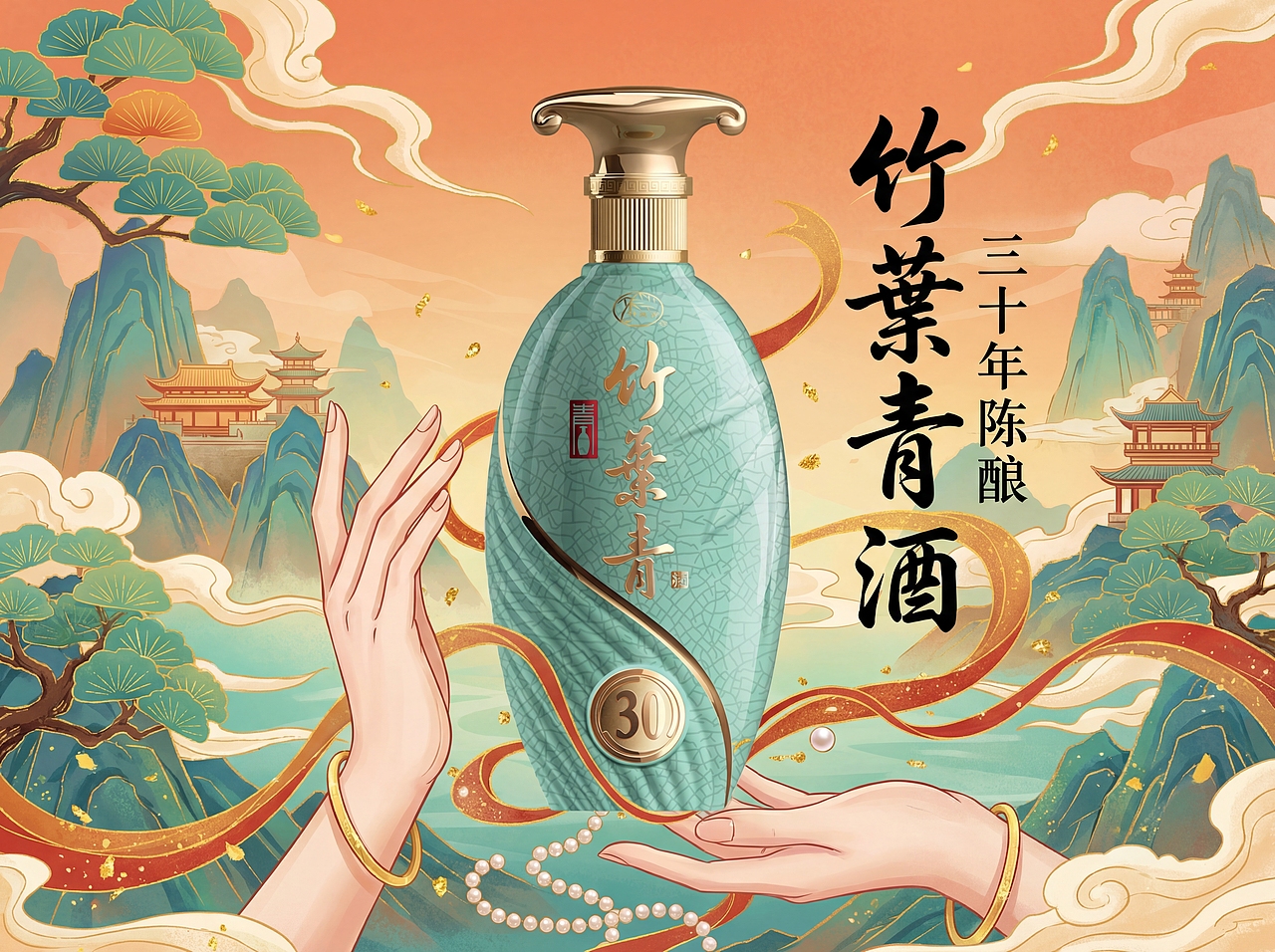 世界AI视频大赛Vol.67《山河入盏》（图ZNDAyODMyNjQw） - AI作品 - 站酷设计师上分吧Pt原创素材 - 站酷ZCOOL