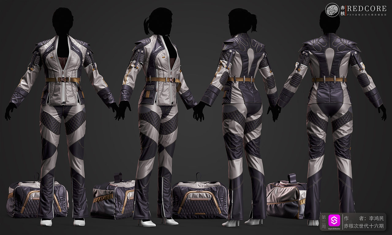 【赤核第十六期】布料解算专项训练作品展示（图ZNDAyODM0NTY4） - 人物/生物 - 站酷设计师赤核数字艺术原创素材 - 站酷ZCOOL