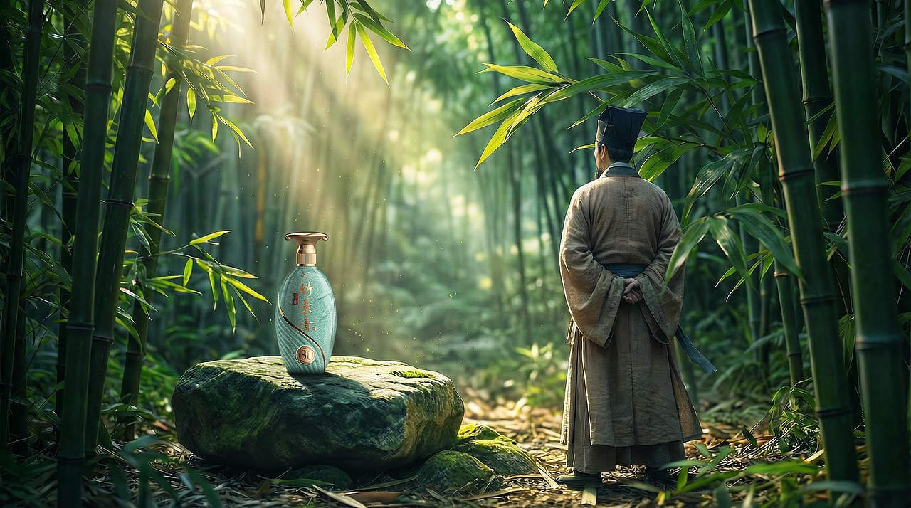 诗酒千年，青绿一脉（图ZNDAyODM0ODcy） - AI作品 - 站酷设计师_西西_原创素材 - 站酷ZCOOL