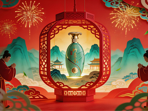 青瓶映江山，雅礼贺新年