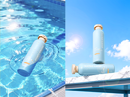 产品拍摄 | 游泳运动沐浴乳场景x4