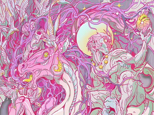 马年贺图/野蛮生长