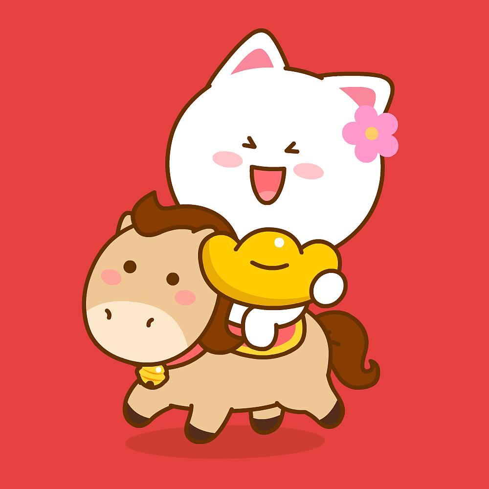 桃小仙马年祝福~（图ZNDAyODYwOTUy） - 网络表情 - 站酷设计师仙粑原创素材 - 站酷ZCOOL