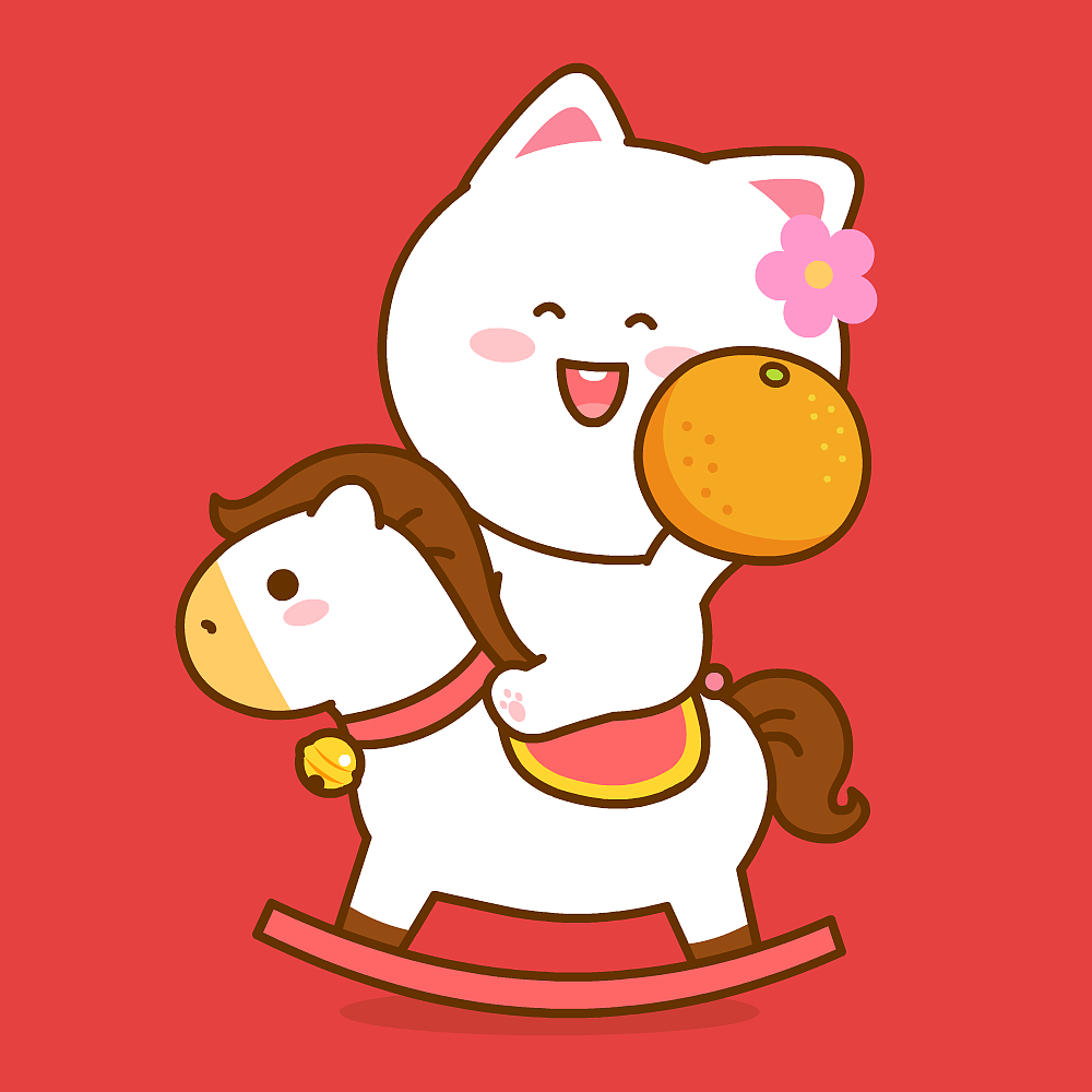 桃小仙马年祝福~（图ZNDAyODYwOTYw） - 网络表情 - 站酷设计师仙粑原创素材 - 站酷ZCOOL