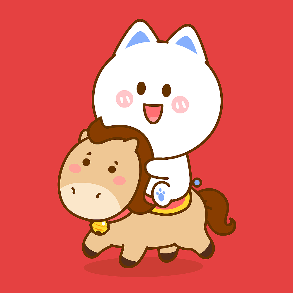 桃小仙马年祝福~（图ZNDAyODYwOTY0） - 网络表情 - 站酷设计师仙粑原创素材 - 站酷ZCOOL