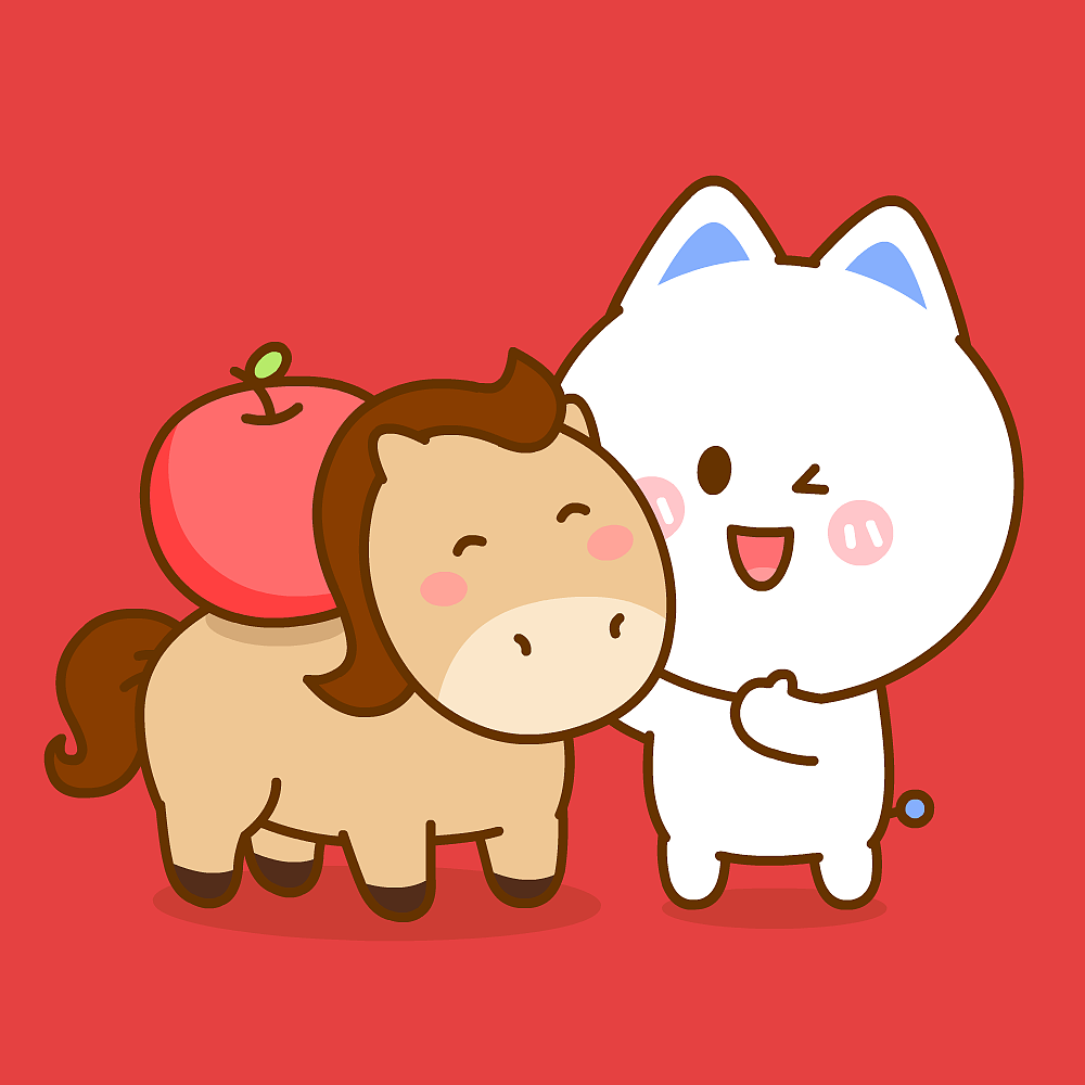 桃小仙马年祝福~（图ZNDAyODYwOTcy） - 网络表情 - 站酷设计师仙粑原创素材 - 站酷ZCOOL