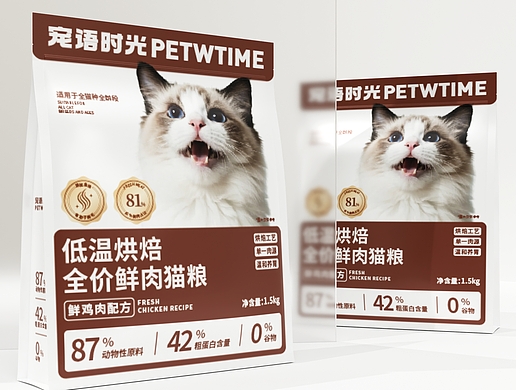 HU.C丨低温烘焙全价鲜肉猫粮包装设计
