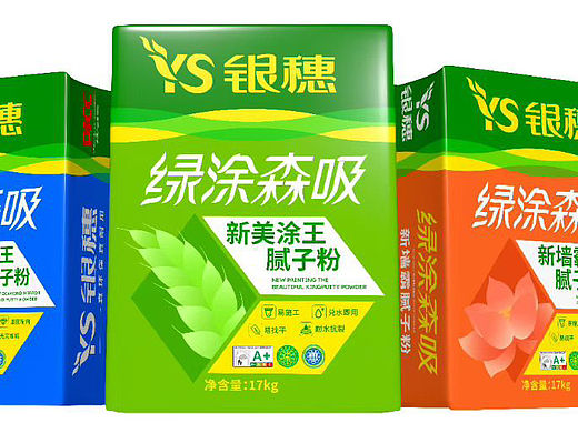 涂料包装设计｜腻子粉包装｜高端涂料包装｜仿石漆包装