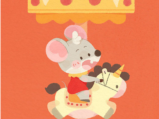 做了一个适合做红包的尺寸插画