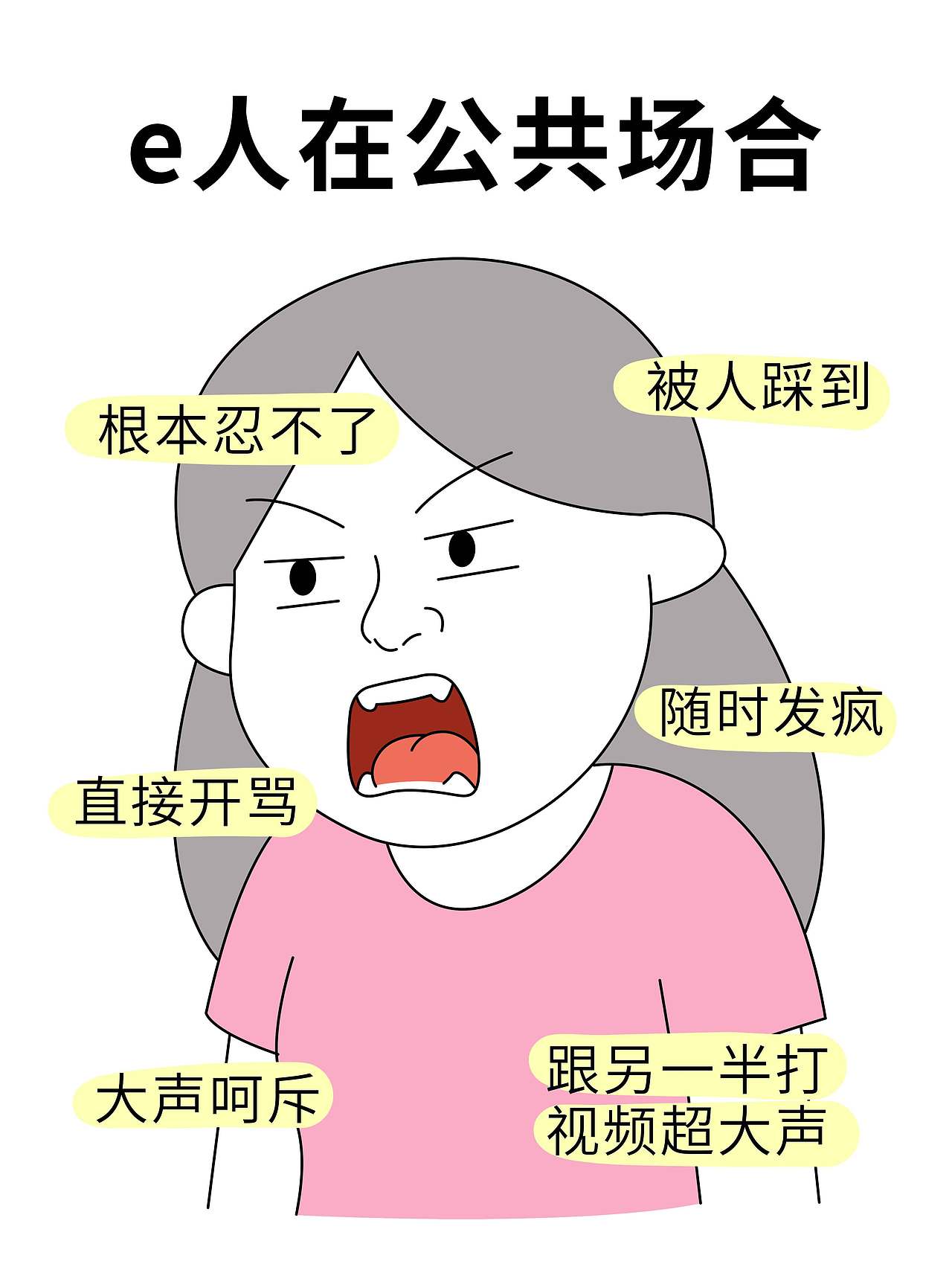 你是i人还是e人，快进来对照（图ZNDAyODczNjQ0） - 单幅漫画 - 站酷设计师黎啡原创素材 - 站酷ZCOOL