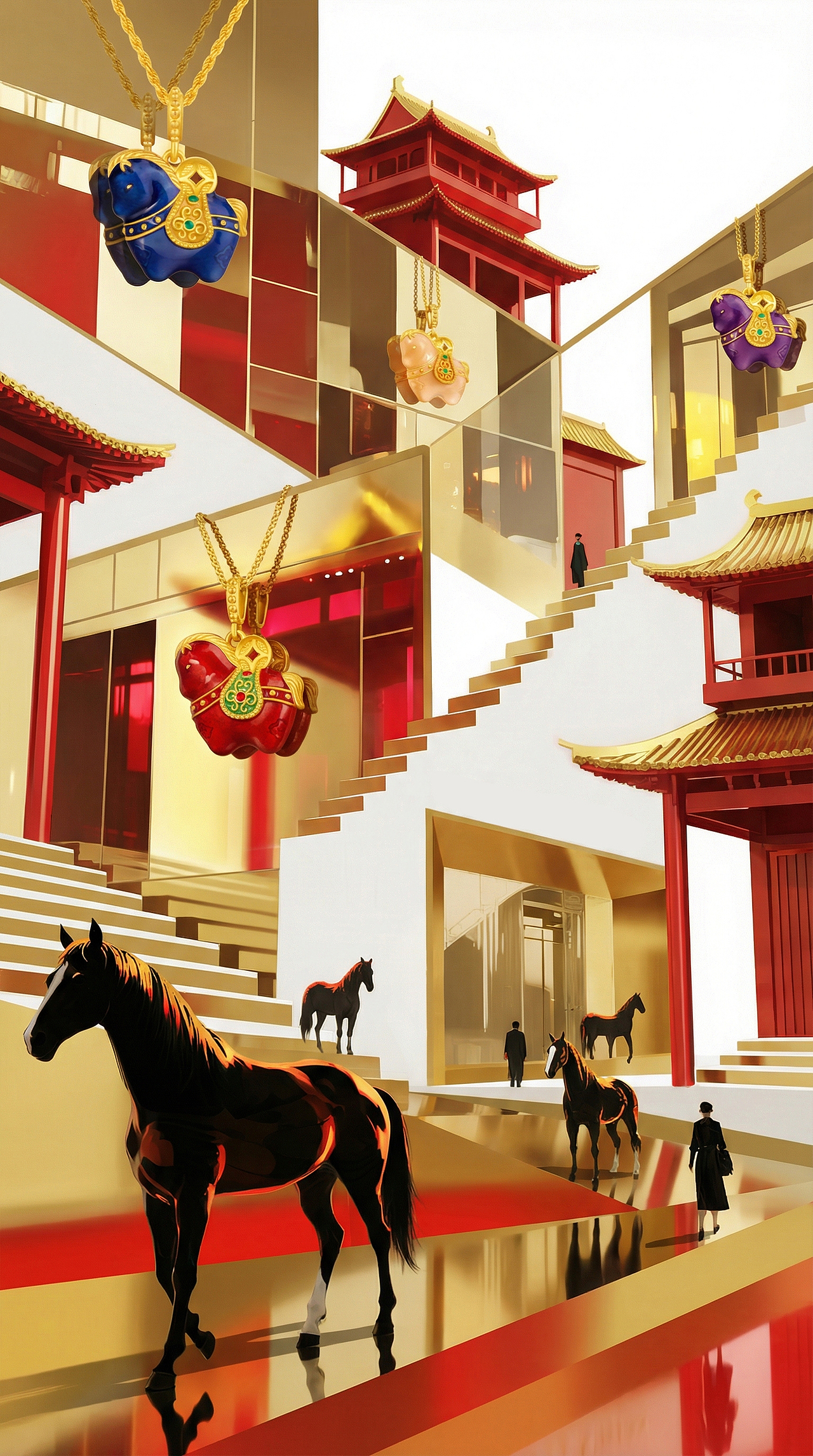 🐎🐎天大的HORSE来袭✨✨✨（图ZNDAyODc0OTMy） - AI作品 - 站酷设计师琵旦PIDAN原创素材 - 站酷ZCOOL