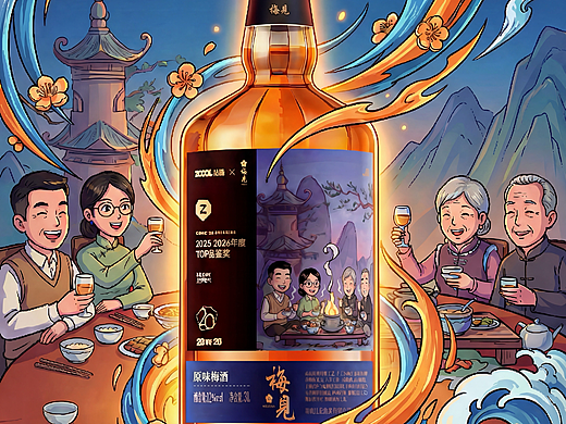 第一次做艺术家联名的酒，挺开心的！