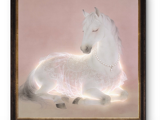 心马～灵犀马～闪亮亮的（手绘油画，可收藏）