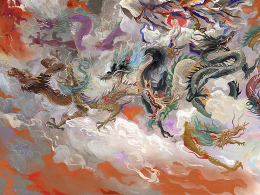 除夕发一张九龙沉香辇