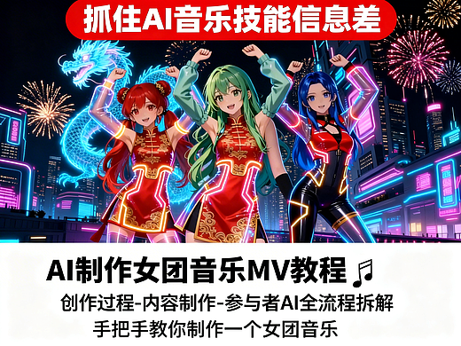 从0做出女团新歌音乐MV全流程教程