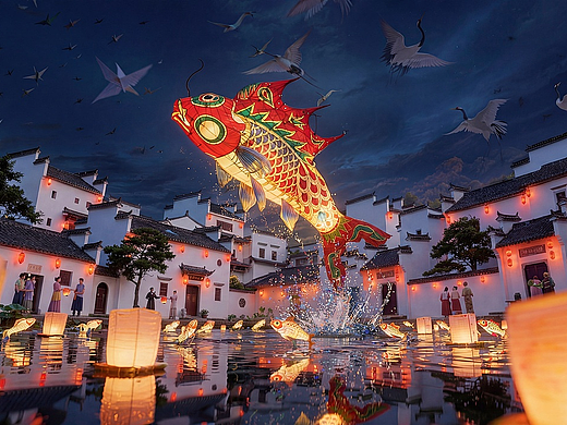 AIGC 科大訊飛《歡迎外國朋友來過年》（個人主頁-ZNzMxODUzOTI=） - AI作品 - 站酷設計師LANCEAi捏片原創(chuàng)素材 - 站酷ZCOOL