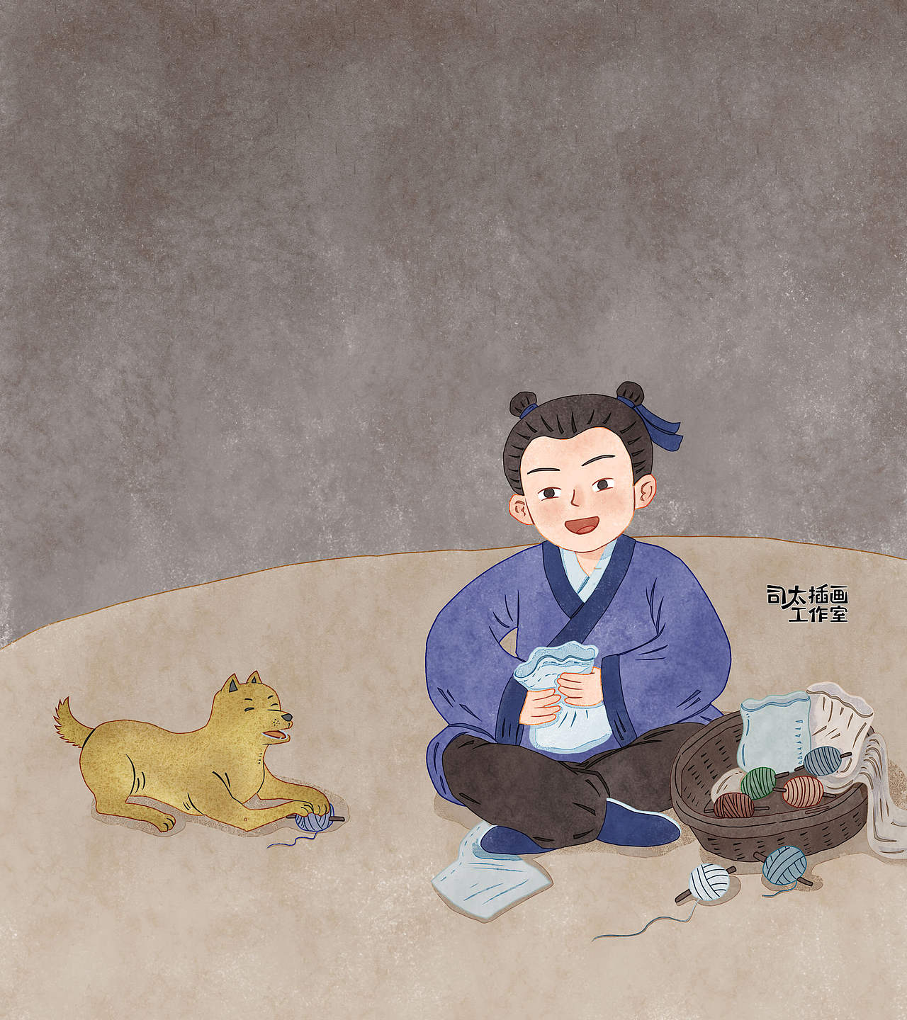 【古风绘本】《囊萤夜读》|外研社（图ZNDAyODgzNDgw） - 商业插画 - 站酷设计师司太插画工作室原创素材 - 站酷ZCOOL